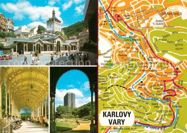 Karlovy Vary Trzni kolonada Sadova kolonada Lazenske