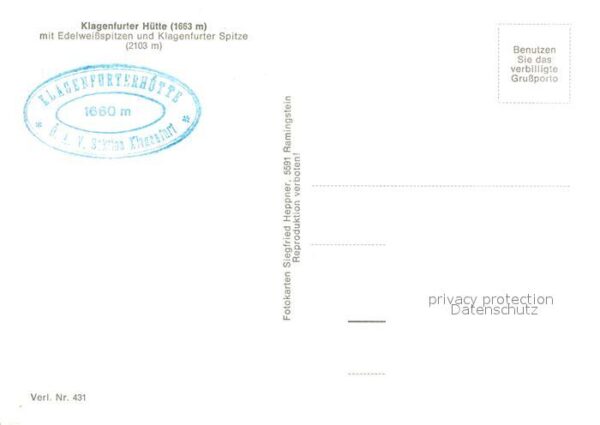 Klagenfurter Huette mit Edelweissspitzen und Klagenfurter S – Bild 2