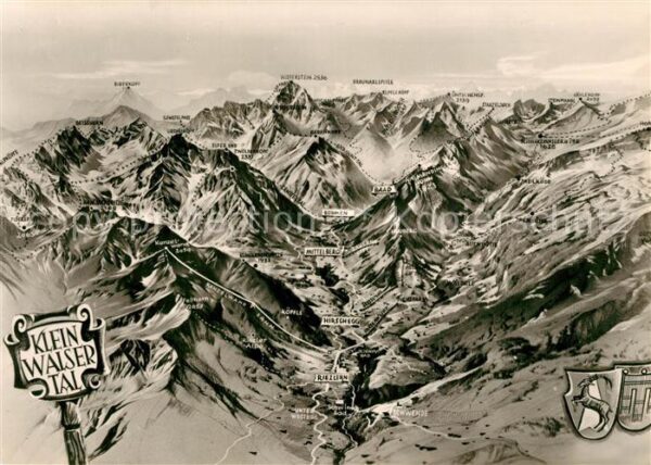 Riezlern Kleinwalsertal Vorarlberg Hirschegg Mittelberg Alpen aus der Voge