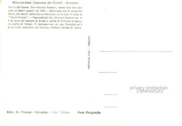 Rovereto Monumentale Campana dei Caduti e Monte – Bild 2