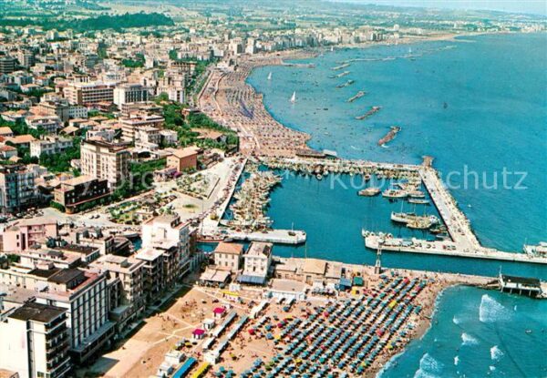 Gabicce Mare Panorama aereo Porto Spiaggia