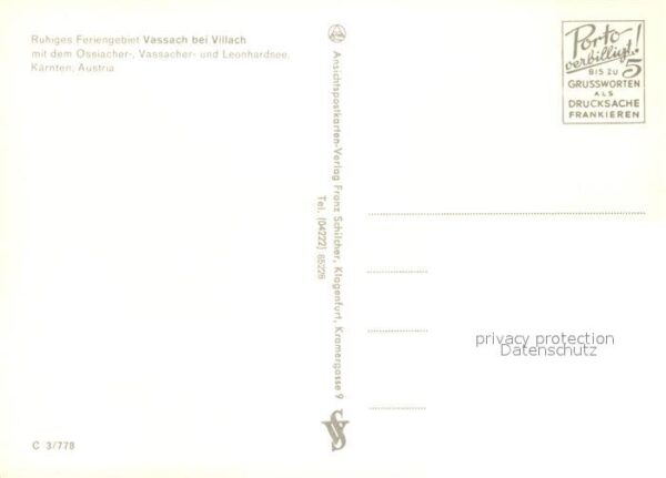 Vassach Villach Feriengebiet mit Ossiachersee Vassacher – Bild 2