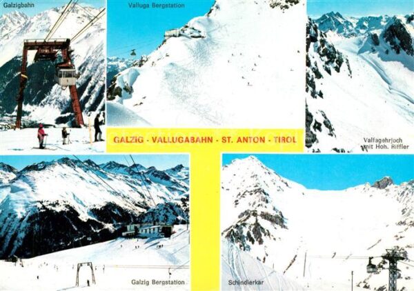 Galzig Vallugabahn Wintersportplatz Alpen