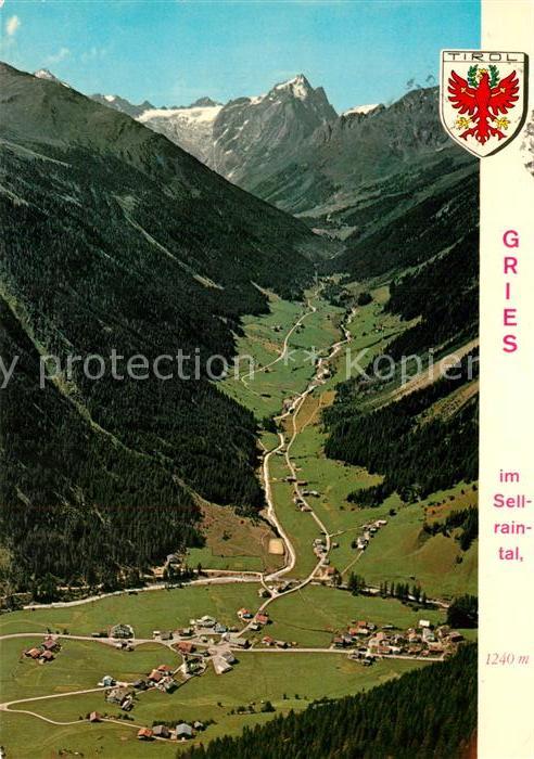 Gries Sellrain Lüsental Fernerkogel Fliegeraufnahme