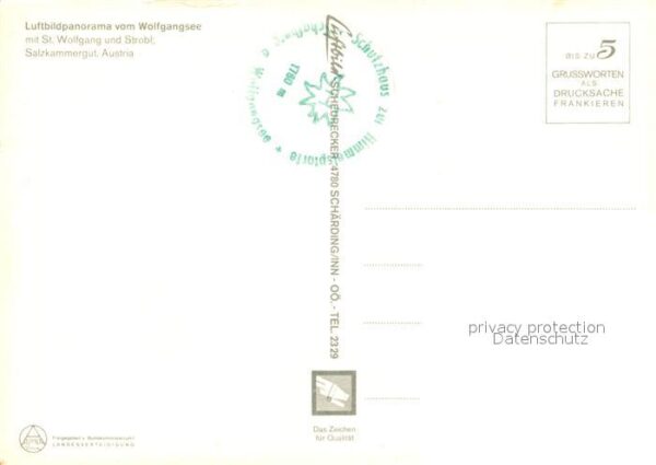 St Wolfgang Salzkammergut Luftbildpanorama Wolfgangsee Strobl Tot – Bild 2