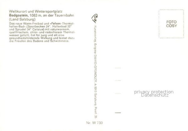 Badgastein Warmfreibad Felsenthermalbad – Bild 2