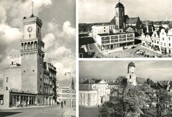 Zagan Ratusz Rynek Plac Slowianski