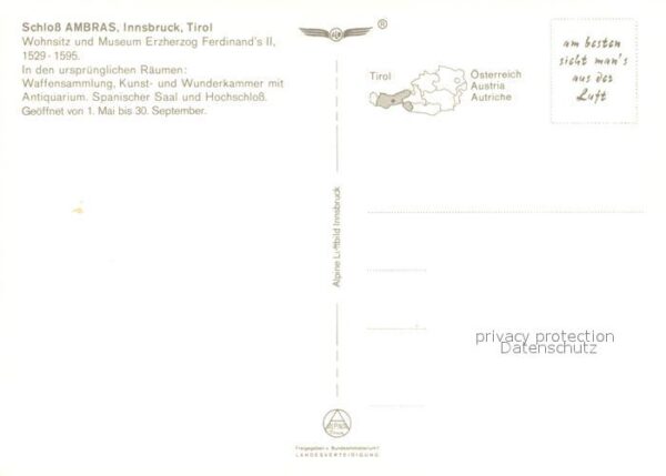 Innsbruck Schloss Ambras Fliegeraufnahme – Bild 2