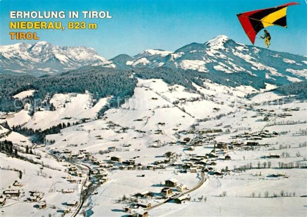 Niederau Wildschoenau Wintersportplatz Drachenfliegen Alpenpa