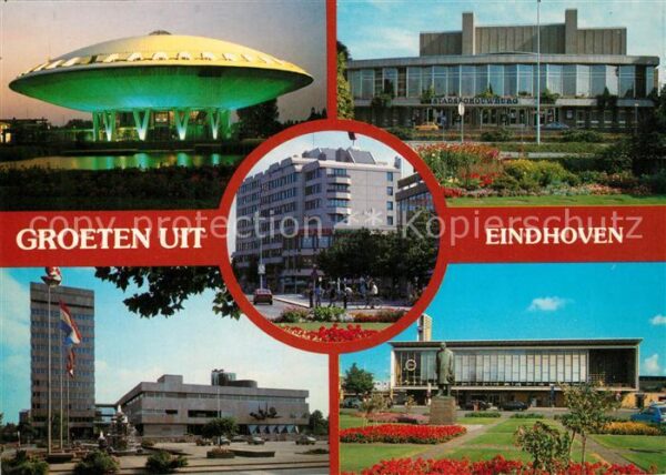 Eindhoven Netherlands Evoluon Museum Stadsschouwburg Theater