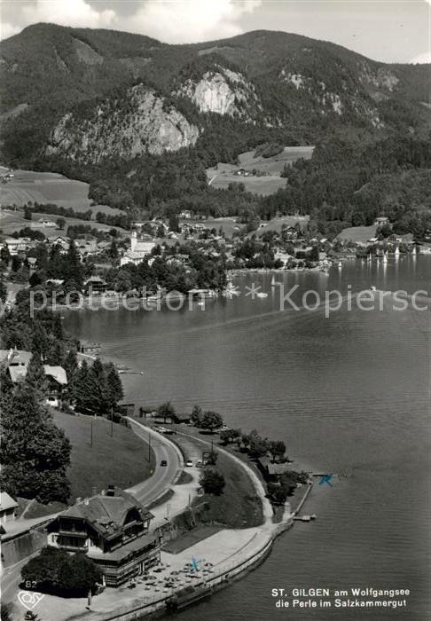 St Gilgen Salzkammergut Perle des Salzkammergutes Fliegeraufnah