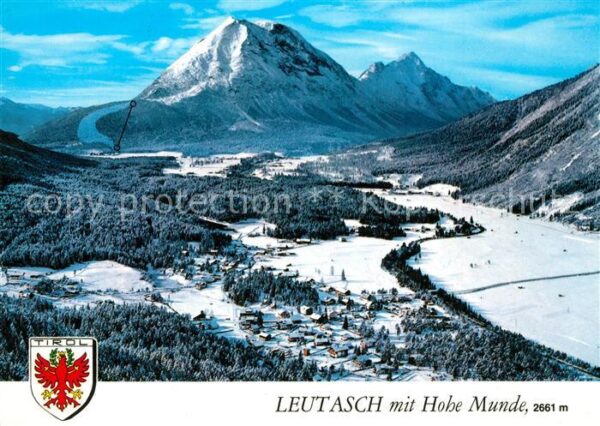 Leutasch Winterpanorama mit Hohe Munde Mieminger