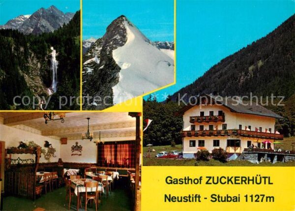 Neustift Stubaital Tirol Gasthof Pension Zuckerhütl Wasserfall S