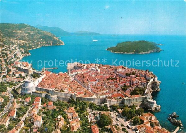 Dubrovnik Ragusa Panorama Grada sa Lokrumom Altstadt Ins