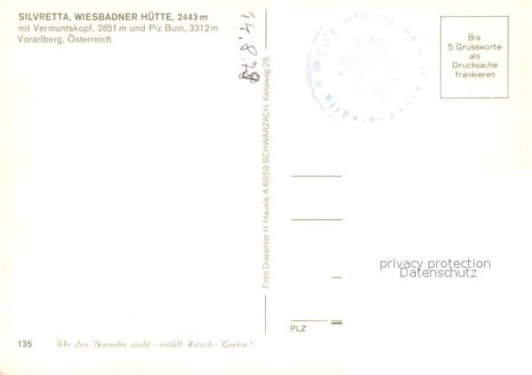 Partenen Vorarlberg Silvretta Wiesbadner Hütte Berghütte Ve – Bild 2