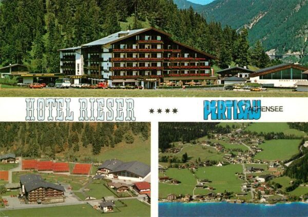 Pertisau Achensee Hotel Rieser Fliegeraufnahme