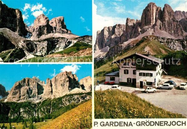 Corvara Pustertal Suedtirol Passo Gardena Berghaus Grödnerjoch Gebi