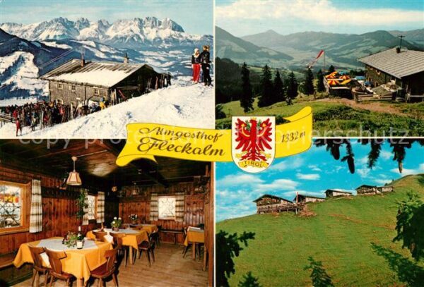 Kirchberg Tirol Almgasthaus Fleckalm Kaisergebirge Tiro