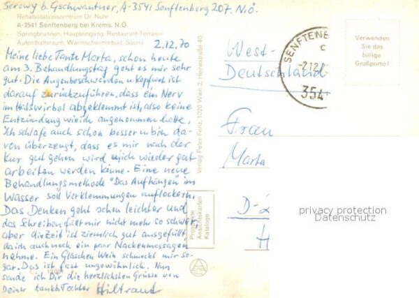 Senftenberg Niederoesterreich Rehabilitationszentrum Dr Nuhr Hallenba – Bild 2