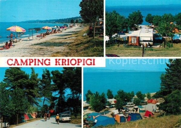 Kriopigi Campingplatz Strand