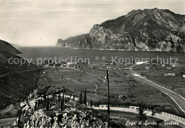 Torbole Lago di Garda Panorama Blick zum Gardasee