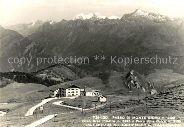 Passo del Giovo Jaufenpass mit Hochfeiler Wilde Kreuzspitze Ziller