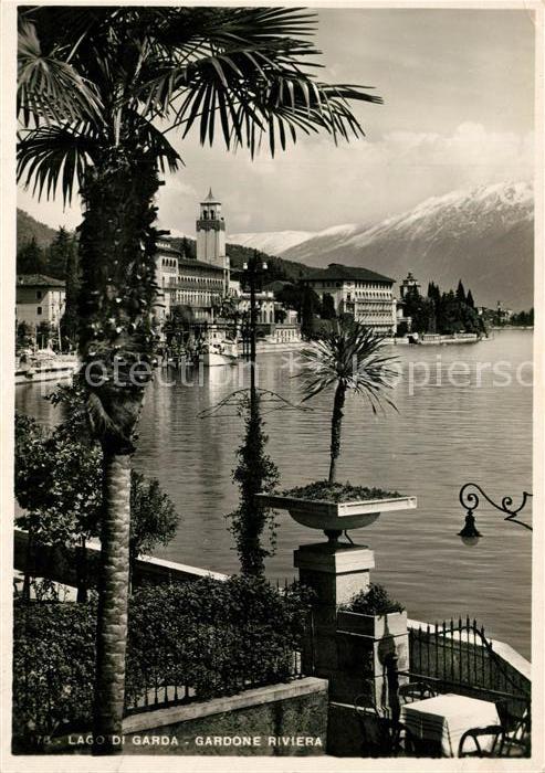 Gardone Garda Uferpartie am Gardasee