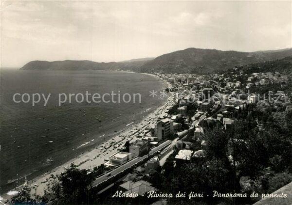 ALASSIO Savona Liguria IT Panorama da ponente Riviera dei fiori