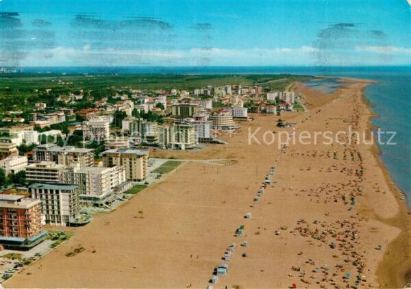 Lido di Bibione La spiaggia vista dall aereo