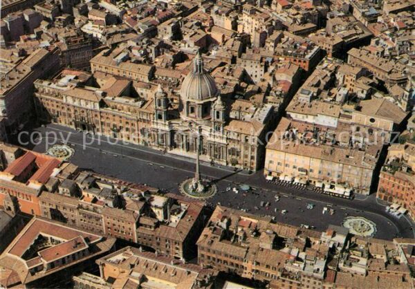 Roma Rom Piazza Navona veduta aerea