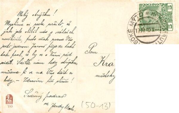 Neujahr Annee New Year Hirsch Bumenstrauss Reiher – Bild 2
