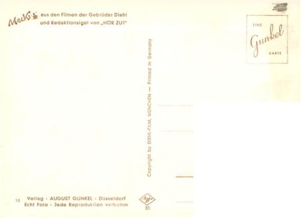 Mecki Nr. 13 aus den Filmen der Gebrueder Diehl und Redaktionsigel von "HoeR ZU" – Bild 2