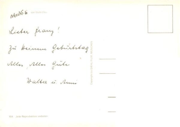 Mecki Nr. 404 von Diehl Film Herzlichen Gluechwuensch zum Geburtstag – Bild 2