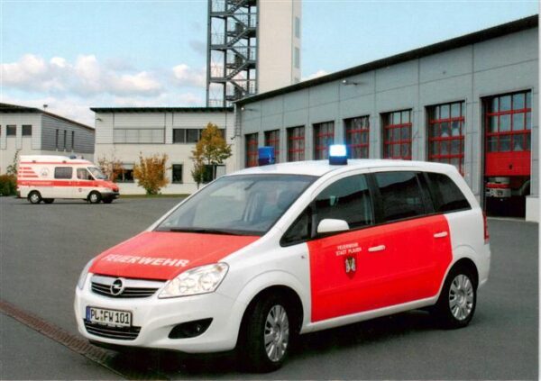 Feuerwehr Fire-Brigade Pompiers Bomberos KDO Opel Zafira Berufsfeuerwehr Plauen