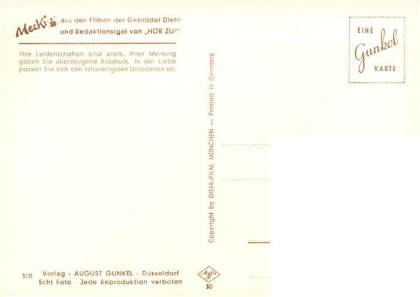 Mecki Nr. 508 von Diehl-Film und Redaktionsigel von "HoeR ZU" – Bild 2