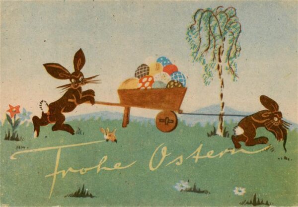 Ostern Easter Paques Pasqua Hase Eier