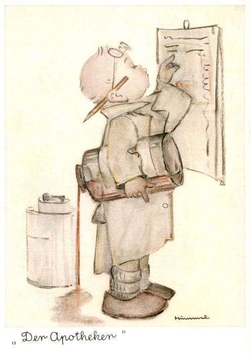 Hummel Kuenstler-AK-Nr. 5554 Apotheker