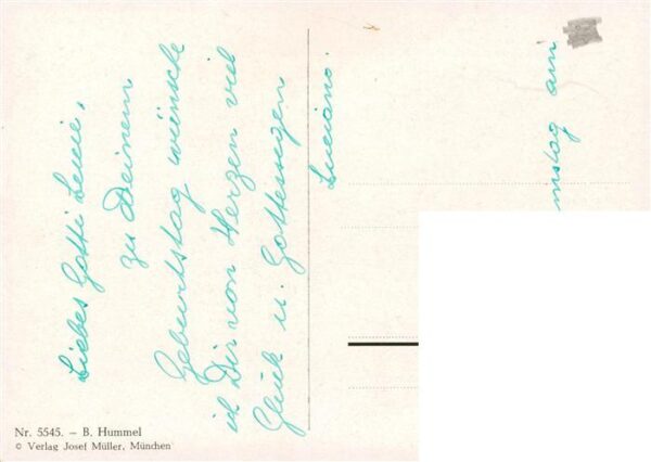 Hummel Kuenstler-AK-Nr. 5545 Postbote Briefe – Bild 2