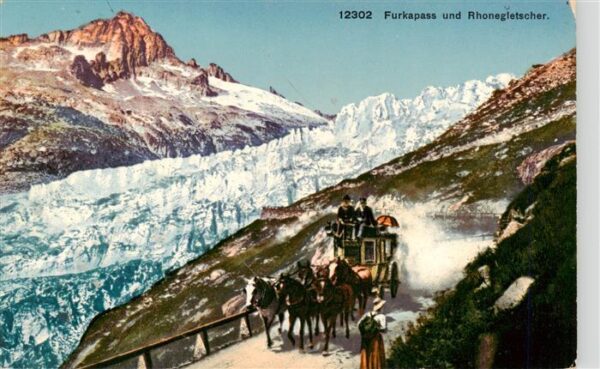 Postkutsche Furkapass Rhonegletscher