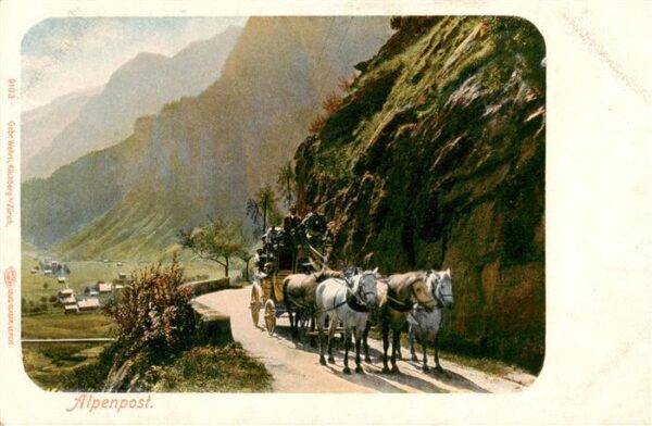 Postkutsche Alpenpost Gebr. Wehrli Nr. 9103