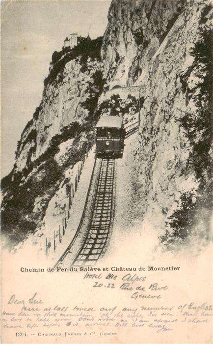 Zahnradbahn Rack Railway-- Chemin de Fer du Saleve et Chateau Monnetier