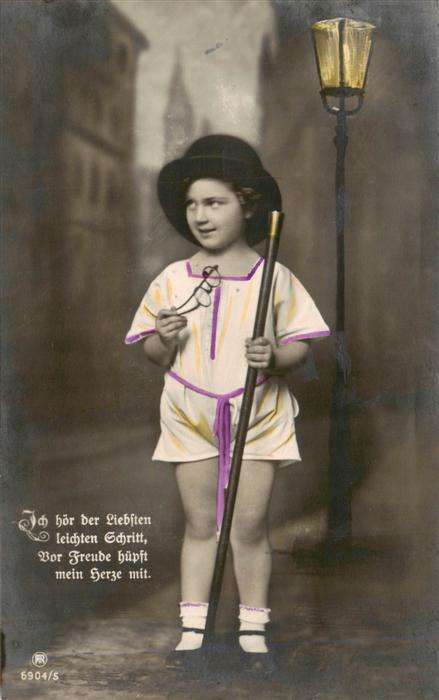 Foto RPH Nr. Nr. 6904/5 Kind Brille Hut