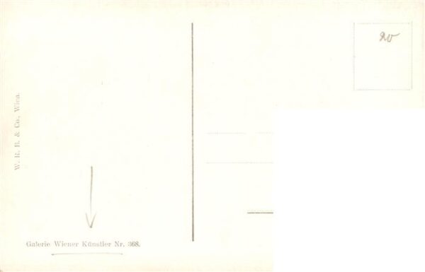 Verlag Wiener Kuenstler-Postkarte Nr. Nr. 368 Fr. Wiesenthal Die Kueechenfee – Bild 2