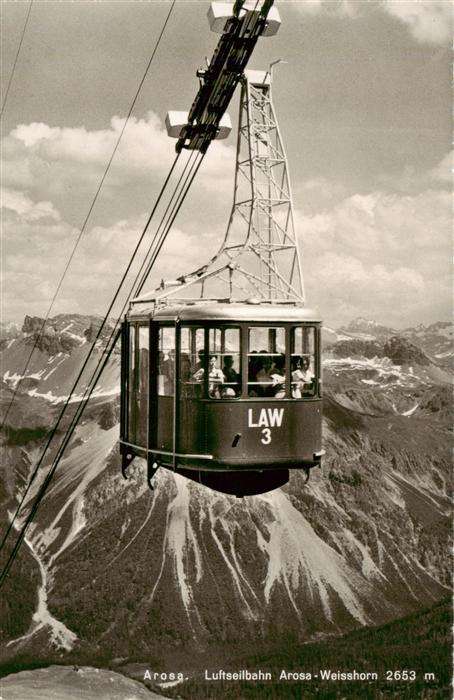 Seilbahn Cable-Car Telepherique Arosa Weisshorn