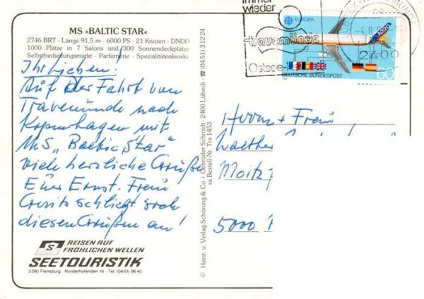 Dampfer Oceanliner MS Balitic Star – Bild 2