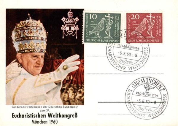 Papst Pope Pape Eucharistischen Weltkongress Muenchen