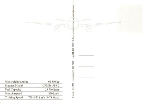 Flugzeuge Zivil Swissair Airbus A320 – Bild 2