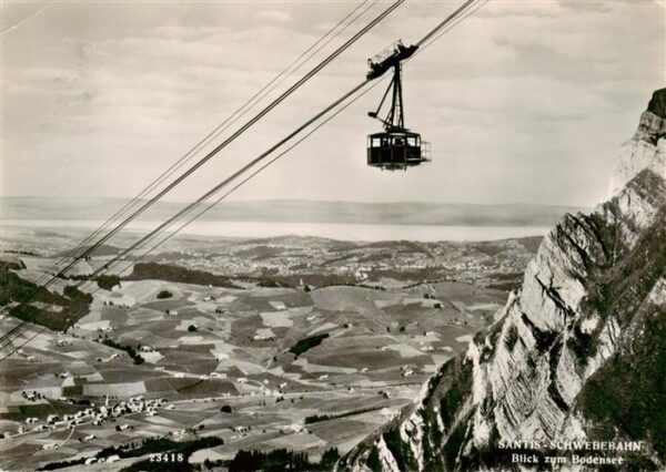 Seilbahn Cable-Car Telepherique Santis-Schwebebahn Bodensee