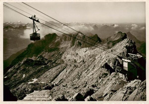 Seilbahn Cable-Car Telepherique Saentis Schwebebahn Glarneralpen
