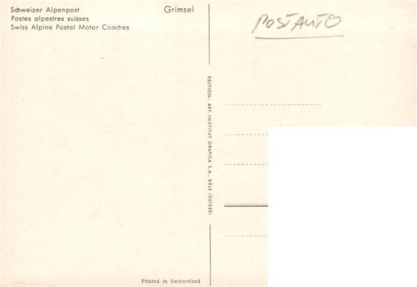 Postbus Omnibus Schweizer Alpen Grimsel – Bild 2